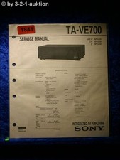 Sony Service Manual Ta VE700 Amplificatore (#1841)