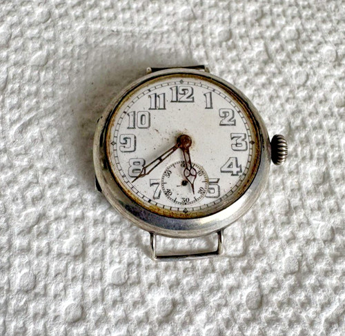 Antico orologio argento 935