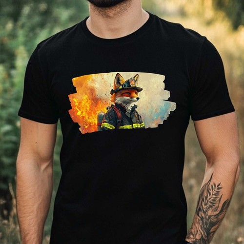 Shirt uomo volpe come - t-shirt,
