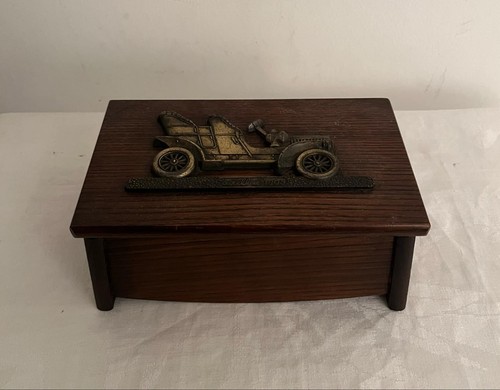 Old vintage wooden - musical, box