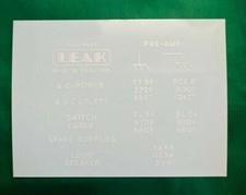 LEAK  TL12 Plus decals white - 1 kit