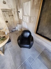 POLTRONA FRANCESE MODELLO CIGAR CLUB CUOIO DESIGN ANNI 40 VINTAGE MODERNARIATO