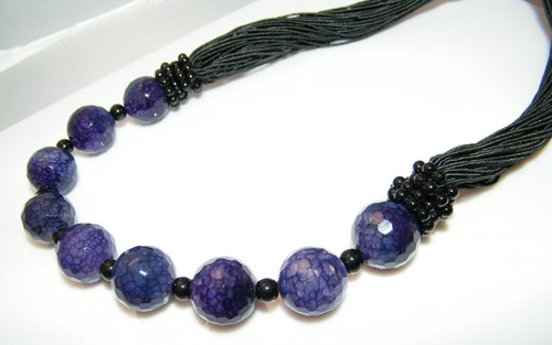 Collana torchon lacci perle - lacci,