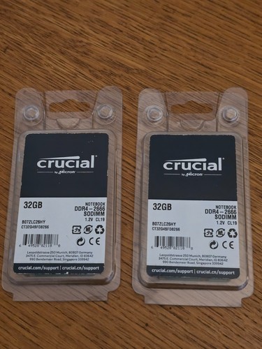 Crucial ddr4 - 64, (2x32