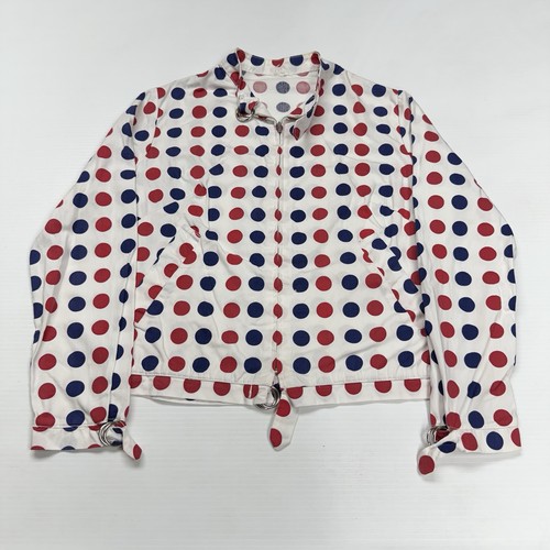 Giacca uomo vintage zip bianca