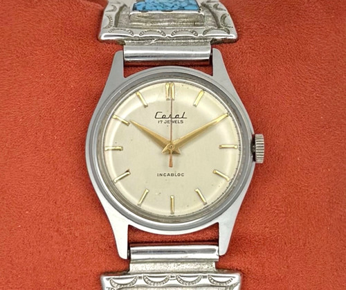Orologio uomo vintage corallo - orologio,