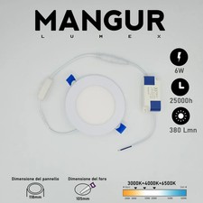 Set 4 Faretti LED da Incasso