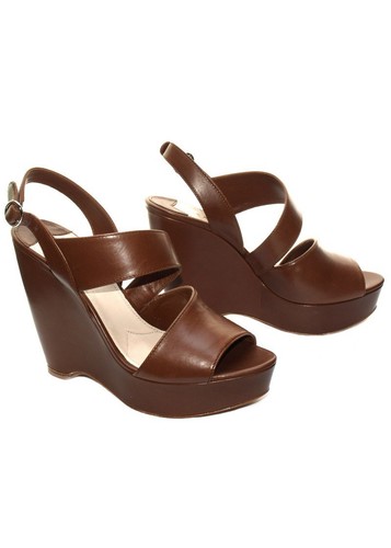 Prada sandali zeppa - pelle, made