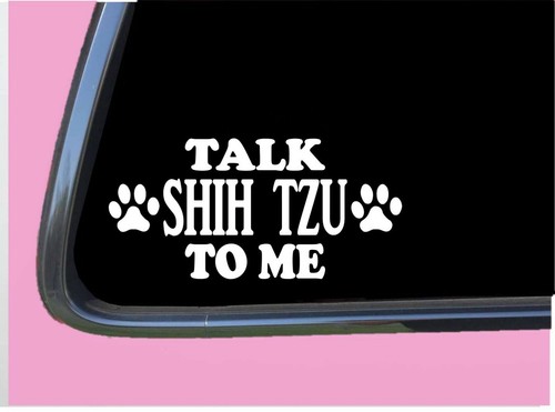 Adesivo cane talk shih tzu - talk, to