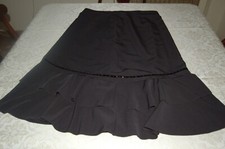 Gonna donna, Nero, applicazione due balze, tg 19,usata