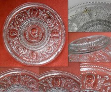 piatto vetro 22 cm UMBERTO I Savoia VITTORIO EMANULE II MAZZINI CAVOUR GARIBALDI