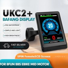 UKC2+LCD Display con Connettore Femmina 5 Pin per Bicicletta Elettrica 8Fun Motore Medio