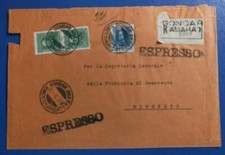 1939 Eritrea - raccomandata espresso da Gondar con coppia lire 2,50 + 1,25
