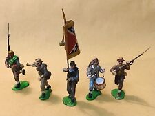 Toy Soldier - SHENANDOAH NORD VS  SUD - SUDISTI - Metallo, Dipinti Mano, 5 Pezzi