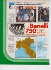 advertising Pubblicità  MOTO BENELLI 750 SEI CILINDRI 1975 MAXIMOTO MOTOITALIANE