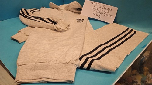 Tuta completa grigia adidas - tuta,