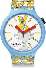 Swatch Big Bold Biosourced Unisex Watch Casual Plastic Blue Automatic Waterproof