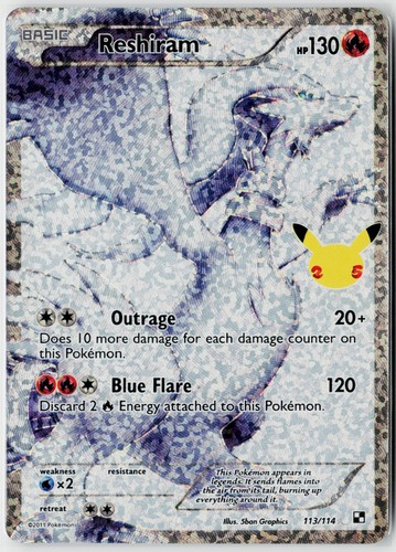 Pokémon tcg reshiram 113 114 - reshiram, 113/114