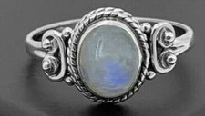 Fuoco Luna Anello Artigianale