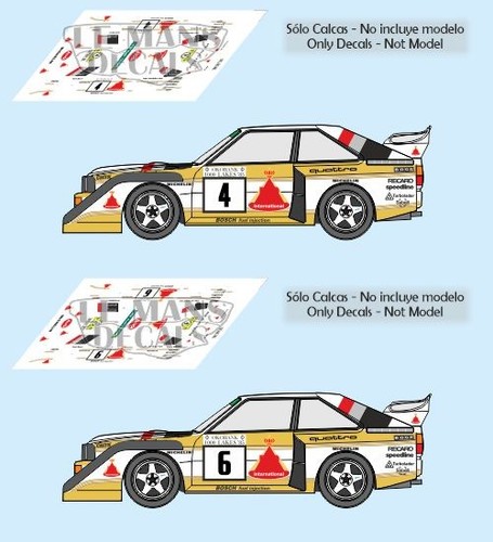 Decals audi quattro e2 - audi,