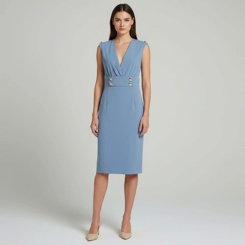 Elisabetta franchi blue - blue, crepe