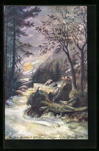Cartolina artistica fratelli - cartolina,
