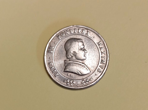 Antica medaglia argento - in,