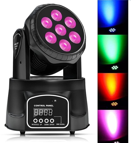 Testa mobile 7 led dmx - 7,