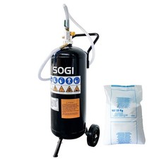 Sabbiatrice portatile SOGI SPS-7 - 26.5 L - 6.2 bar + sacco 25 kg di bicarbonato