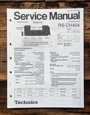Technics RS-CH404 Manuale di