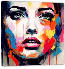 Face Pop Modern Art Astratto