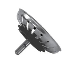 Tappo in Acciaio Universale  Inox 18/8 per Lavello da Cucina ø 85 mm h 50 mm