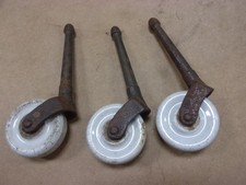 3 sedie a rotelle vintage