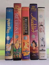 Lotto di 5 vhs film cartoni