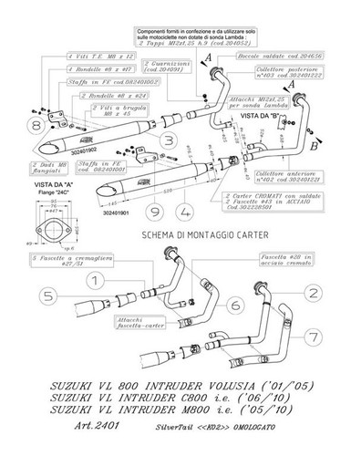 Scarico leovince k02 suzuki - k02,