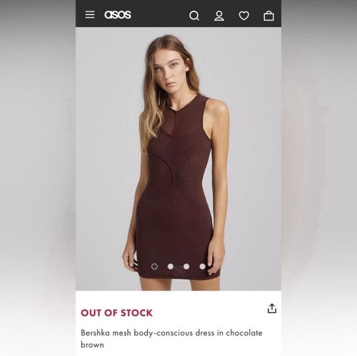Abito bershka asos marrone - abito,
