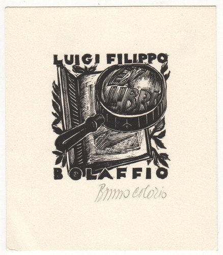 Bruno colorio exlibris - bruno, für