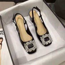 Decolte Scarpe 6 cm Nero Eleganti Gioiello Cinturino Pelle Sintetica 76699