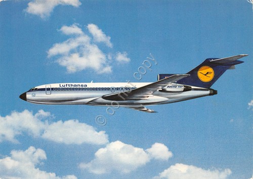 Cartolina aereo lufthansa - aereo,