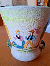 VASO IN CERAMICA CE. AS. ALBISSOLA ANNI 50 A BUCCIA DI ARANCIA VEDI DESCRIZIONE