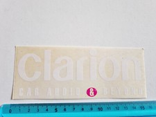 CLARION CAR AUDIO STICKER