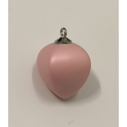 Ciondolo piramide opaca rosa - opaca,