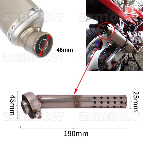 48mm motorbike angled exhaust - motorbike,