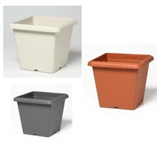 3pz. VASO IN PLASTICA QUADRO