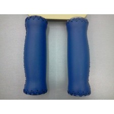 COPPIA MANOPOLE VELO BLU FIXED SINGLE SPEED SCATTO FISSO BICICLETTA BICI CICLO