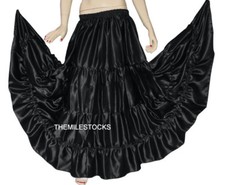 Gonna TMS nera in raso a 4