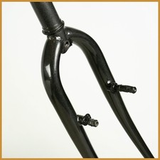 NOS VINTAGE MTB STEEL FORK 1"1/8 MOUNTAIN BIKE 26" 559 THREADED OLD BICYCLE GRAY