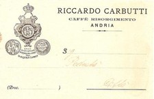 ANDRIA  -  RICCARDO CARBUTTI - Caffè Risorgimento