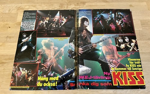 Poster clip kiss - 1983, metal