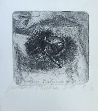 BARBISAN GIOVANNI (Treviso 1914 - Orbetello 1988) CASTAGNA 1963 cm. 8,5 x 8,1